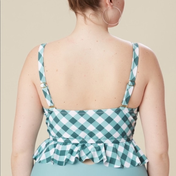 PLUS A BEAUTIFUL SOUL PLAID RUFFLE BIKINI SWIMSUIT - Picture 5 of 5